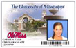 Ole Miss ID card